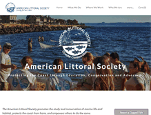 Tablet Screenshot of littoralsociety.org
